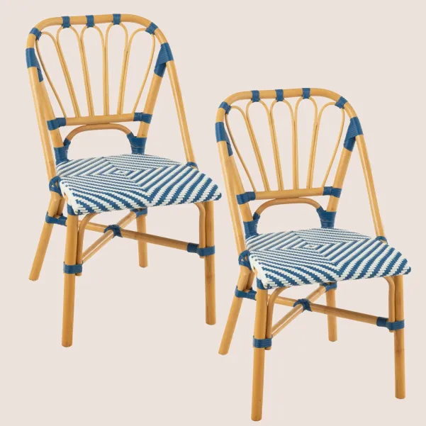 Chaises parisiennes tressées (lot de 2) MONTMARTRE - HELLIN