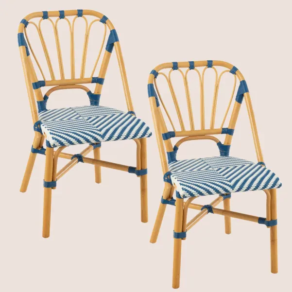 Chaises parisiennes tressées (lot de 2) MONTMARTRE - HELLIN
