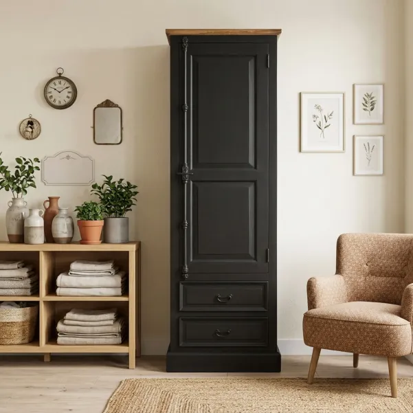 Meuble haut, la bonnetière en bois est une solution pratique pour votre salle à manger