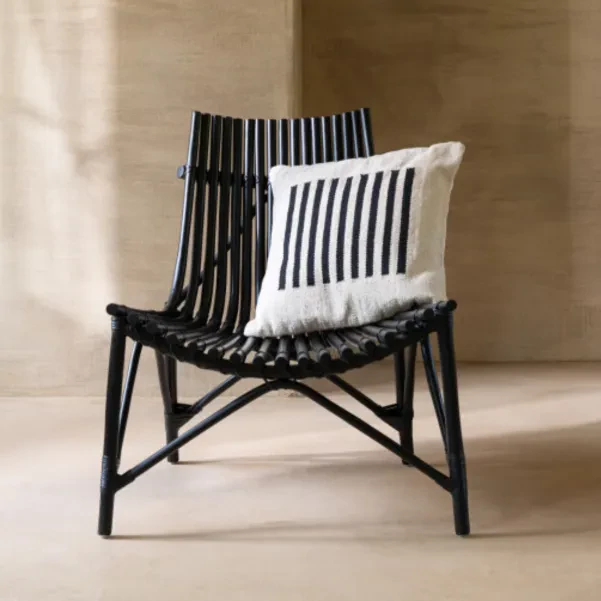 Fauteuil lounge en bambou et rotin - HELLIN