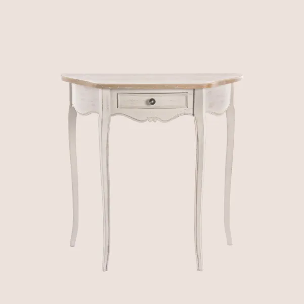 Console demi-lune en bois GARANCE - HELLIN