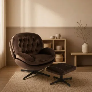 Fauteuil relax en tissu