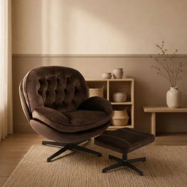Fauteuil relax en tissu