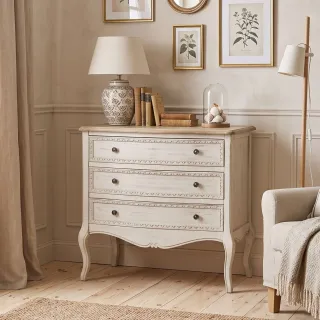 Commode en bois 3 tiroirs - Hellin
