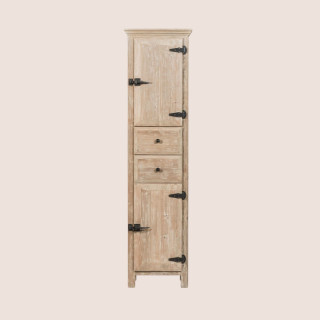 Colonne de salle de bain en bois et métal - Hellin