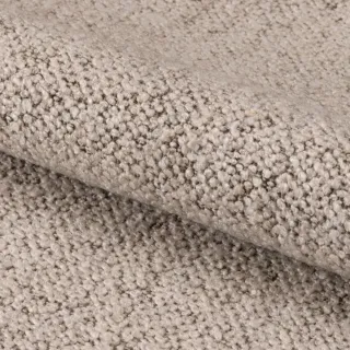 Fauteuil avec accoudoirs en chêne et tissu bouclette beige ELYA - HELLIN