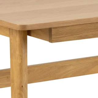 Bureau scandinave en chêne naturel 1 tiroir L120 BARNELL - HELLIN