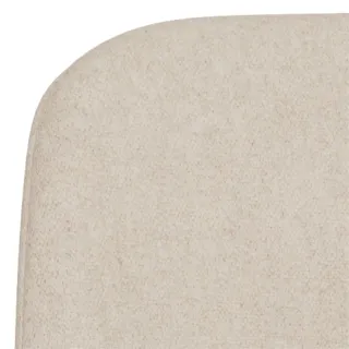 Fauteuil de salle à manger pivotant à accoudoirs beige clair BETINA - HELLIN