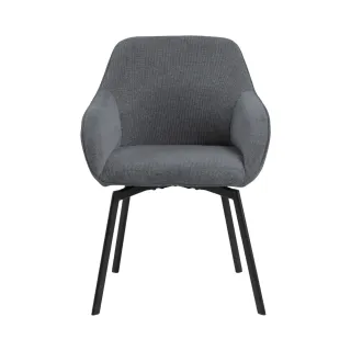 Fauteuils de salle à manger pivotants (lot de 2) SARA - HELLIN