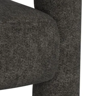 Fauteuil de salle à manger à accoudoirs en tissu ARTEMIS - HELLIN