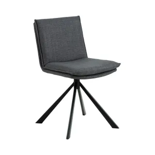 Chaise pivotante contemporaine de salle à manger en tissu KELLY - HELLIN