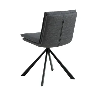 Chaise pivotante contemporaine de salle à manger en tissu KELLY - HELLIN