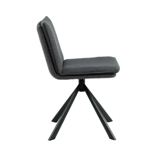 Chaise pivotante contemporaine de salle à manger en tissu KELLY - HELLIN