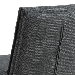 Chaise pivotante contemporaine de salle à manger en tissu KELLY - HELLIN