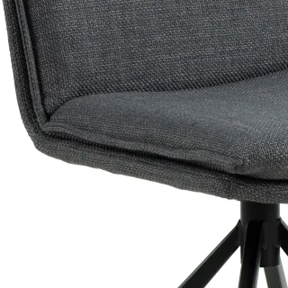 Chaise pivotante contemporaine de salle à manger en tissu KELLY - HELLIN