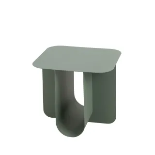Table basse rectangulaire design en métal CRYSAL - HELLIN