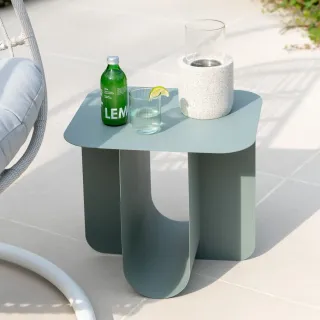 Table basse rectangulaire design en métal CRYSAL - HELLIN