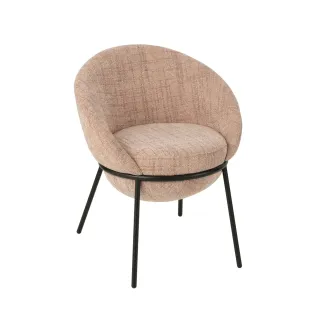 Chaises de salle à manger design en tissu (lot de 2)  MERO - HELLIN