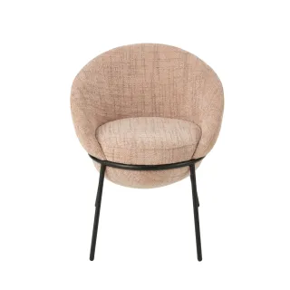 Chaises de salle à manger design en tissu (lot de 2)  MERO - HELLIN