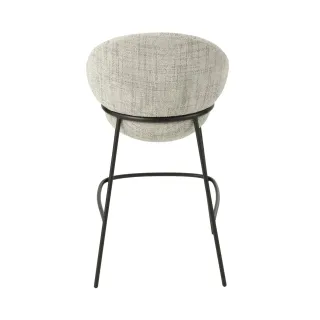 Tabourets de bar design en tissu (lot de 2) MERO - HELLIN