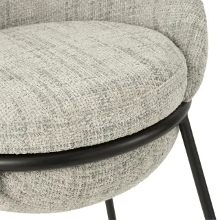 Tabourets de bar design en tissu (lot de 2) MERO - HELLIN