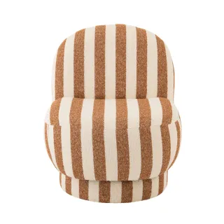 Fauteuil en tissu à rayures AZUR - HELLIN