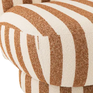 Fauteuil en tissu à rayures AZUR - HELLIN