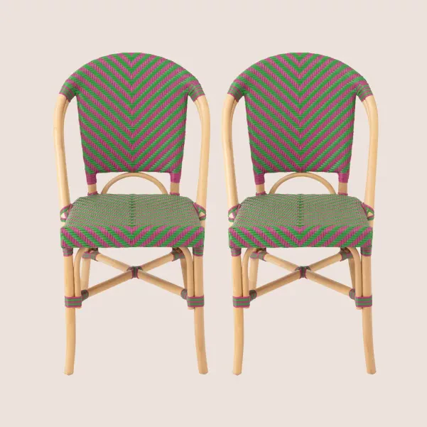 Chaises bistrot tressées (lot de 2)  MONTMARTRE - HELLIN