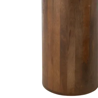 Tables basses en marbre terracotta et pied bois D56 (set de 2) ASO - HELLIN