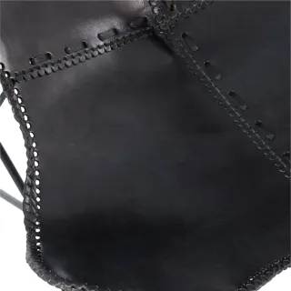 Fauteuil papillon en métal et cuir ALTO - HELLIN