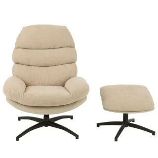 Fauteuil relax pivotant avec repose pieds ALLINE - HELLIN
