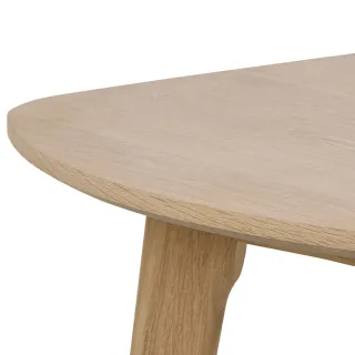 Table à manger ovale en bois blanchi L180 MARTINE - HELLIN