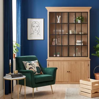 Buffet vaisselier bois et métal VICTORIA : style indus | Hellin