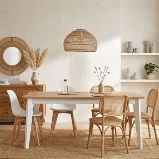 Table à manger rectangulaire extensible : 8 à 12 pers | Hellin