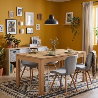 Table extensible 160cm avec 4 chaises Matilda - Hellin