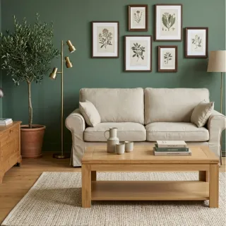 Table basse moderne en bois massif. Chene de France - HELLIN