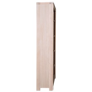 Bibliothèque moderne en bois massif, chêne blanchi Boston - Hellin