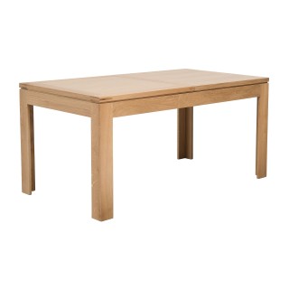 Table rectangulaire extensible boston 160 cm en chêne clair