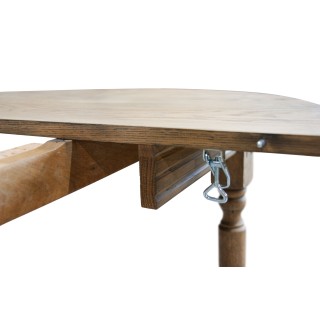 Table ronde extensible Victoria : chêne massif / 12 pers - Hellin