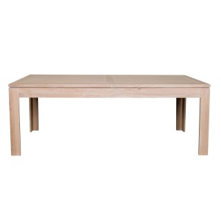 Table moderne extensible boston 160 cm en chêne