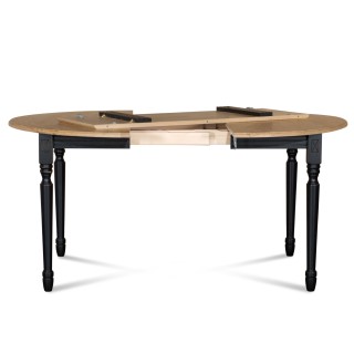 Table ronde extensible en chêne / plateau 115 cm | Hellin