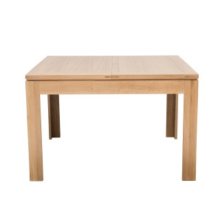 Table extensible carrée en chêne clair / collection Boston