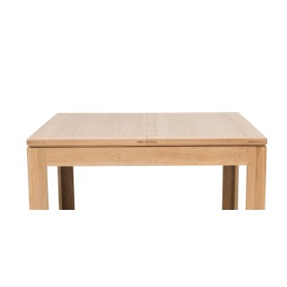 Table extensible carrée en chêne clair / collection Boston