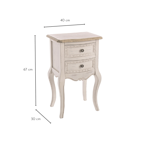 Dimensions de la table de chevet GARANCE