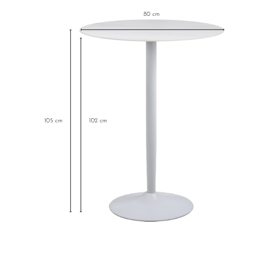 Dimensions table bar MARSA