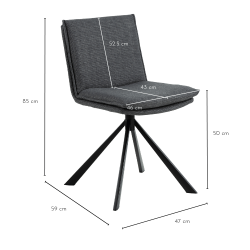 Dimensions chaise KELLY