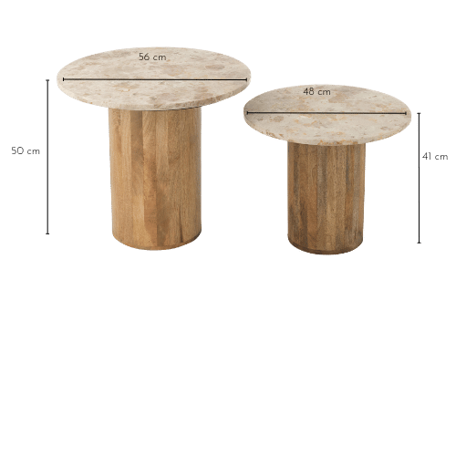 Dimensions table ASO D56 beige